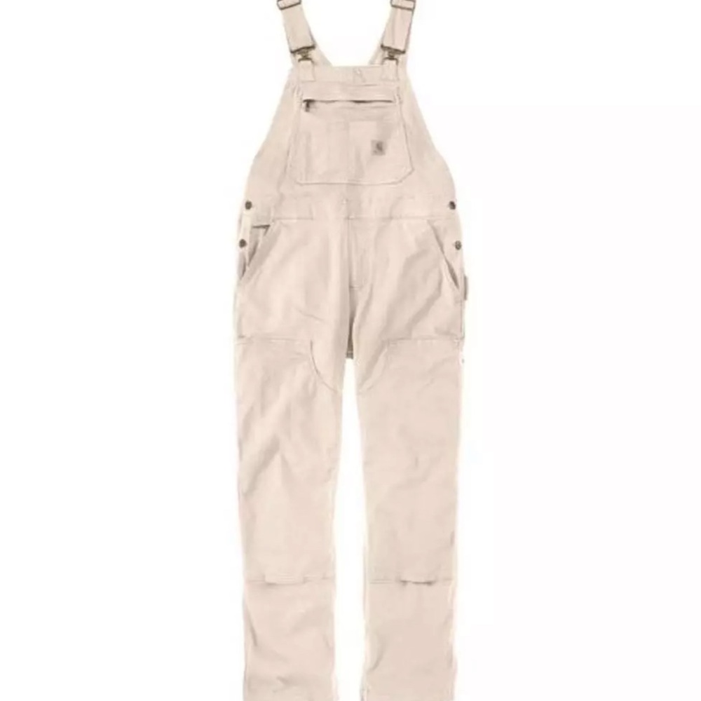 Carhartt Women's Double-Front Bib Overalls - Natural - Medium